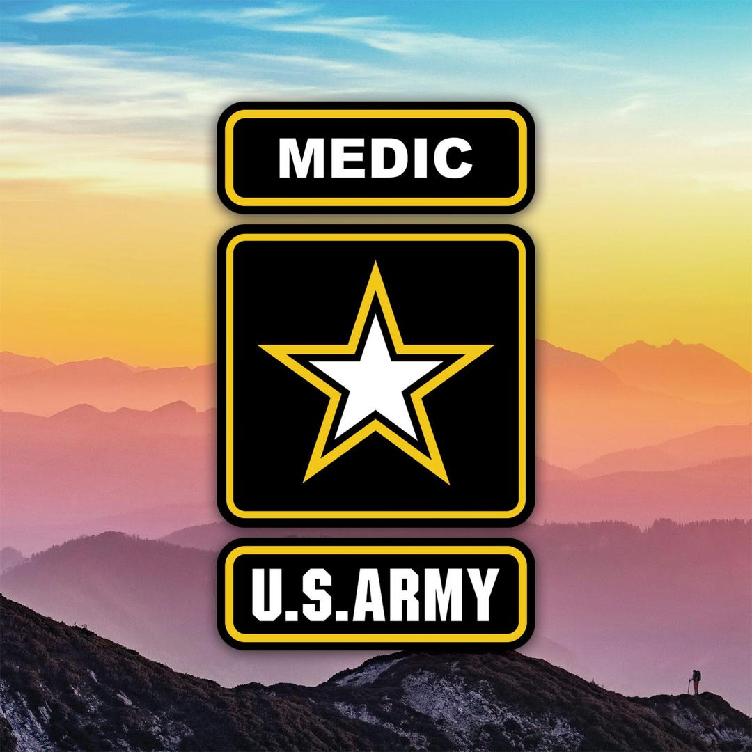Army Medic Sticker Decal / Die Cut / Many Sizes / Weatherproof / Made ...