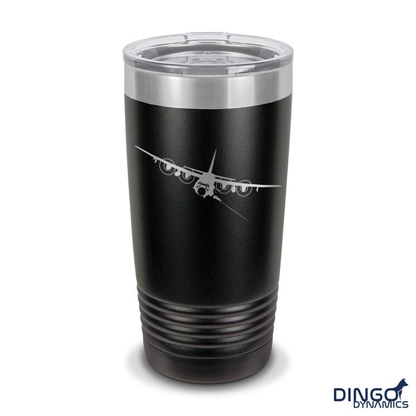 AC-130 Spectre Tumbler / 20 or 30 oz / Choose Color / Polar Camel / Double Walled Vacuum Insulated / ac130 c-130 c130 aircraft / DD-0013