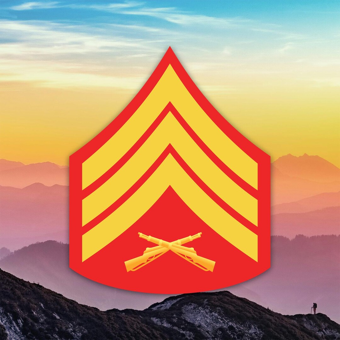 E-5 Sergeant Insignia Sticker Decal / Die Cut / Many Sizes ...