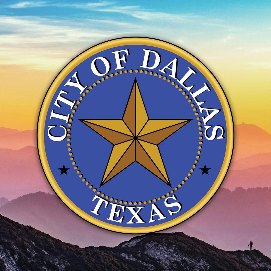 Small Dallas Sticker Seal of Dallas Sticker Decal / Die Cut / Many Sizes / Weatherproof ...