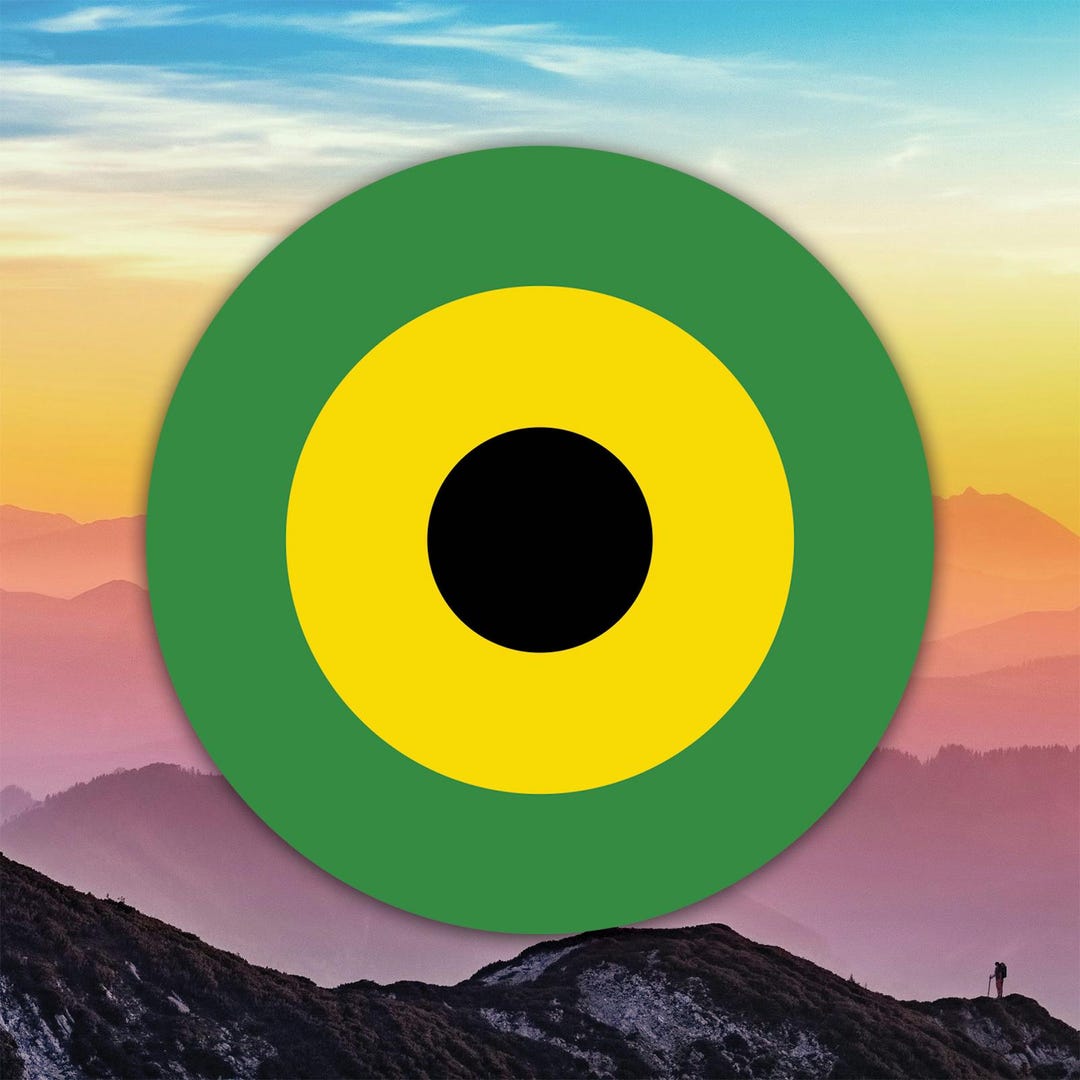 Jamaican Air Defence Force Air Wing Roundel Sticker Decal / Die Cut ...