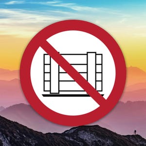 P023 - Do Not Obstruct Sticker Decal / Die Cut / Many Sizes / Weatherproof / Made in USA