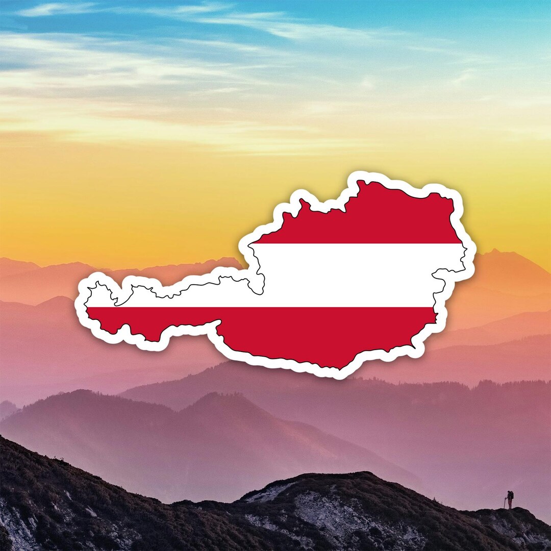Austrian Shaped Austria Flag Sticker Decal / Die Cut / Many Sizes ...