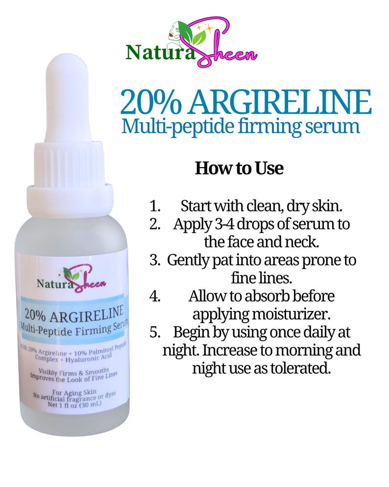 20% Argireline + Multipeptide Firming Serum image 6