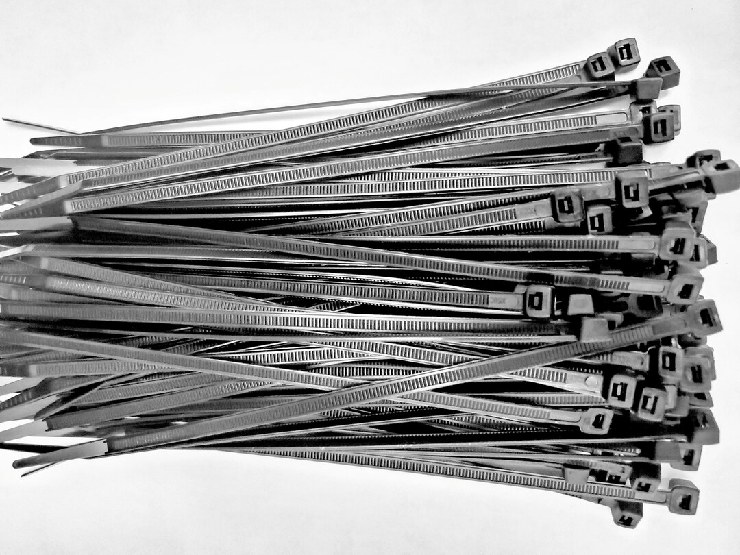 200 8 Inch Black Zip Ties Heavy Duty 75lbs. Pounds Etsy