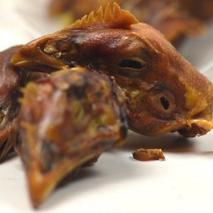 Chicken head Dehydrated Chews For Dog, 100% Natural, Made in USA, Sourced From USA, Single ingredient sells as 10 pack