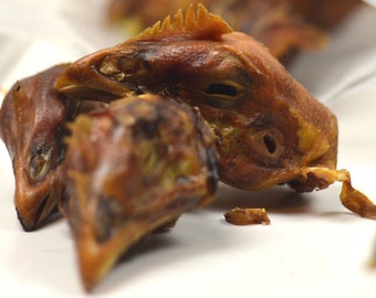 Dehydrated Chicken Head Dog Chews, USA Sourced, Single Ingredient (5 Pack)