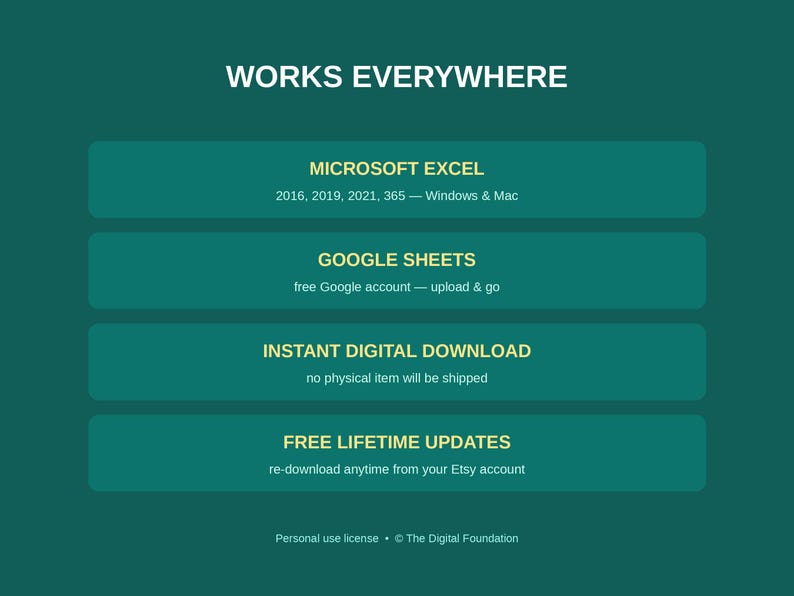 Ultimat budgetark | Excel, Google Sheets, skuldbetalning, räkningsspårning (digital nedladdning) bild 10