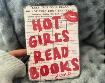 Hot Girls Read Books Kindle Insert - Clear Case Printable (PDF)