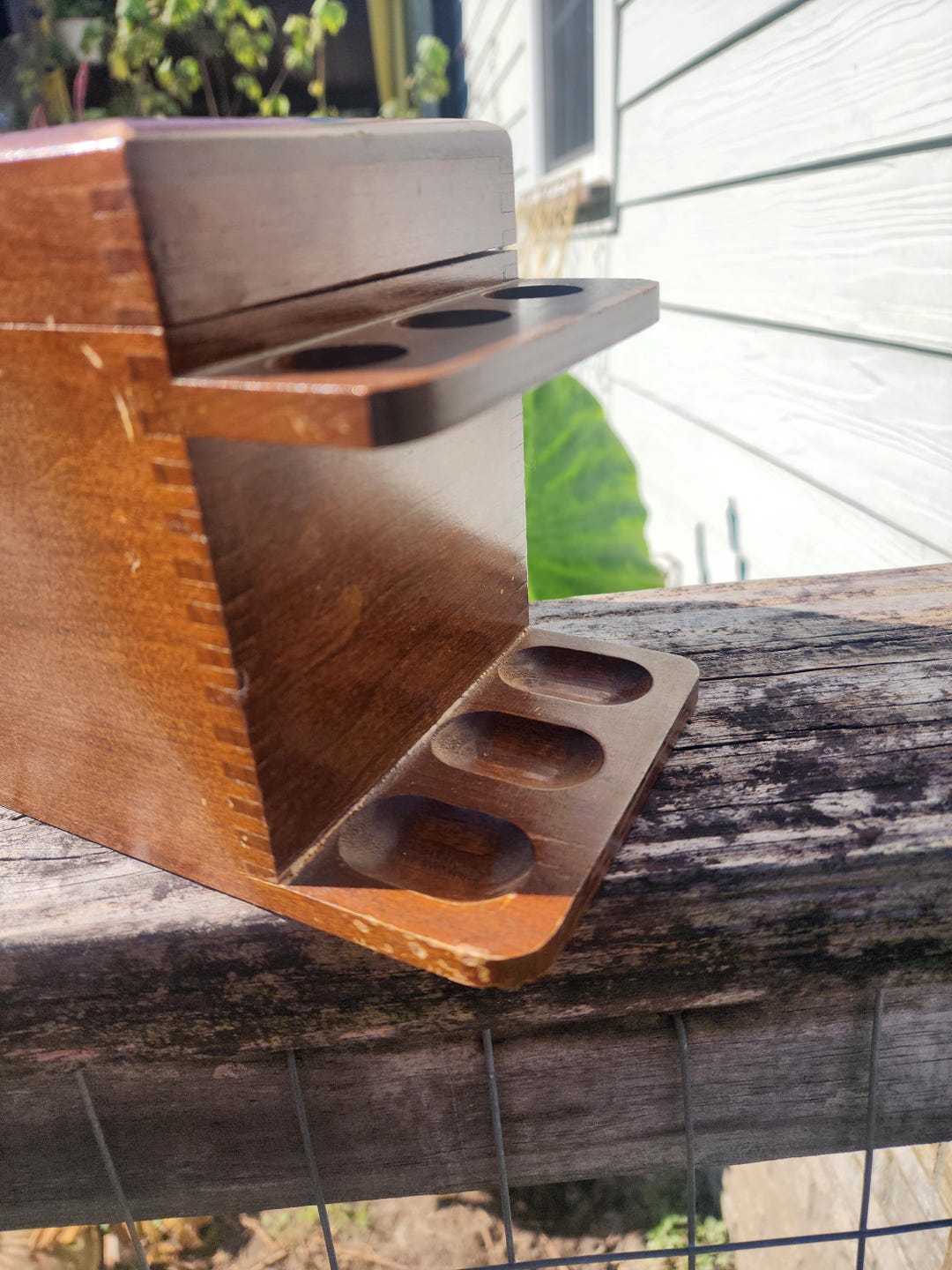 Decatur Industries Pipe Rack Vintage Mid Century Walnut 6-pipe Stand: Decatur Industries - Etsy