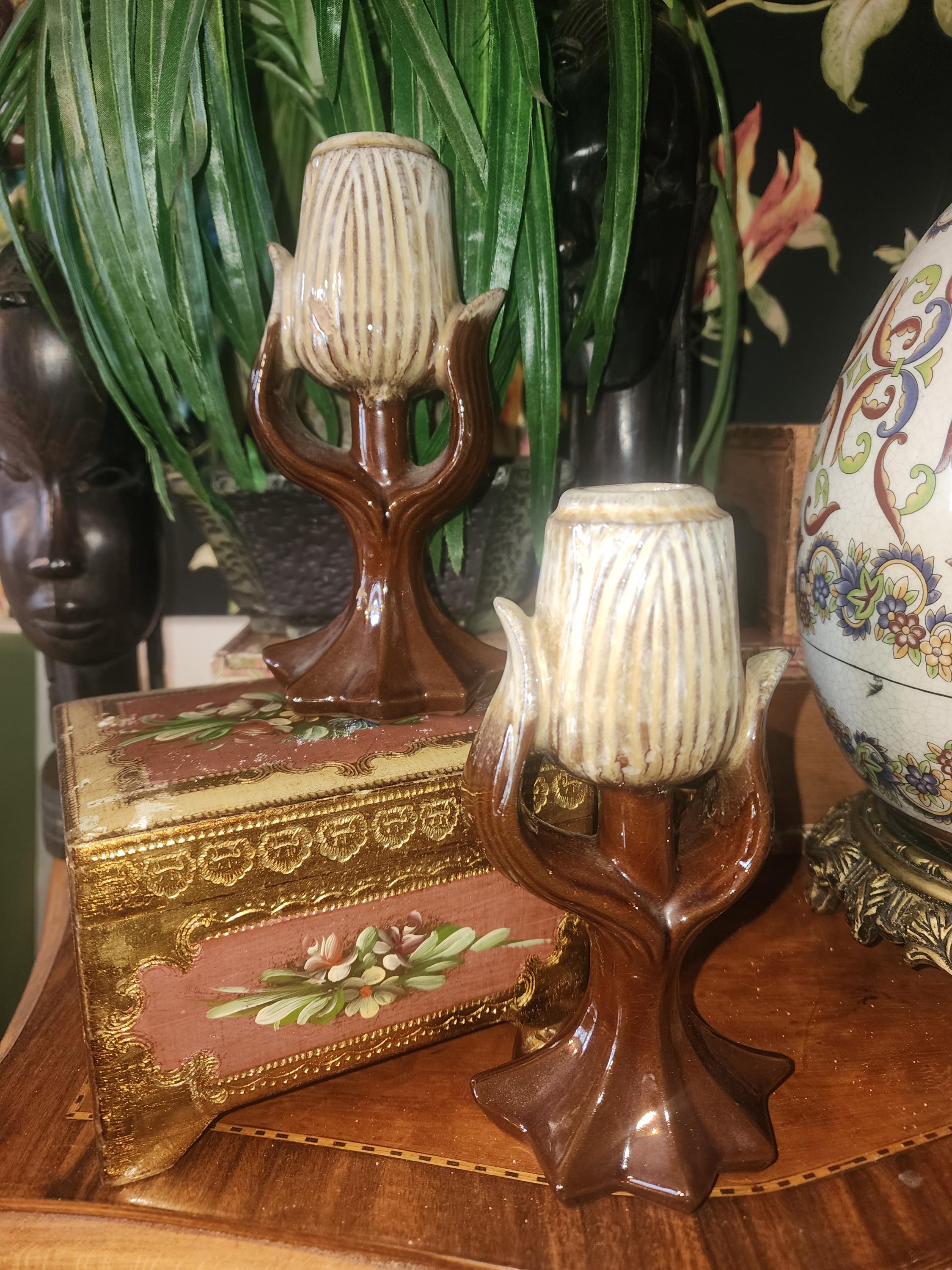 Vase Tulipe Vintage Années 70 – État Super, Fabrication Générique Française