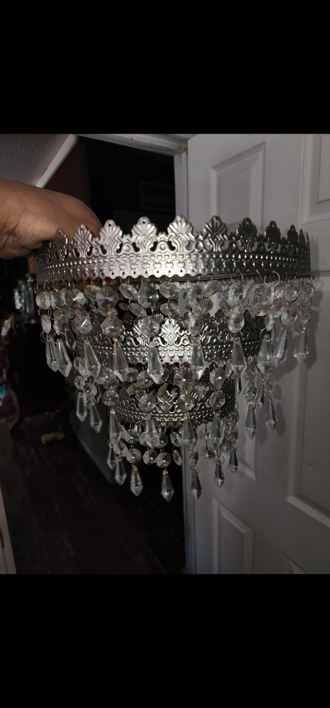 IKEA シャンデリア　RIMFROSTリムフロスト７個まとめ売り IKEA Rimfrost Chandelier Style Lamp Shade Shabby Chic Vintage Ikea