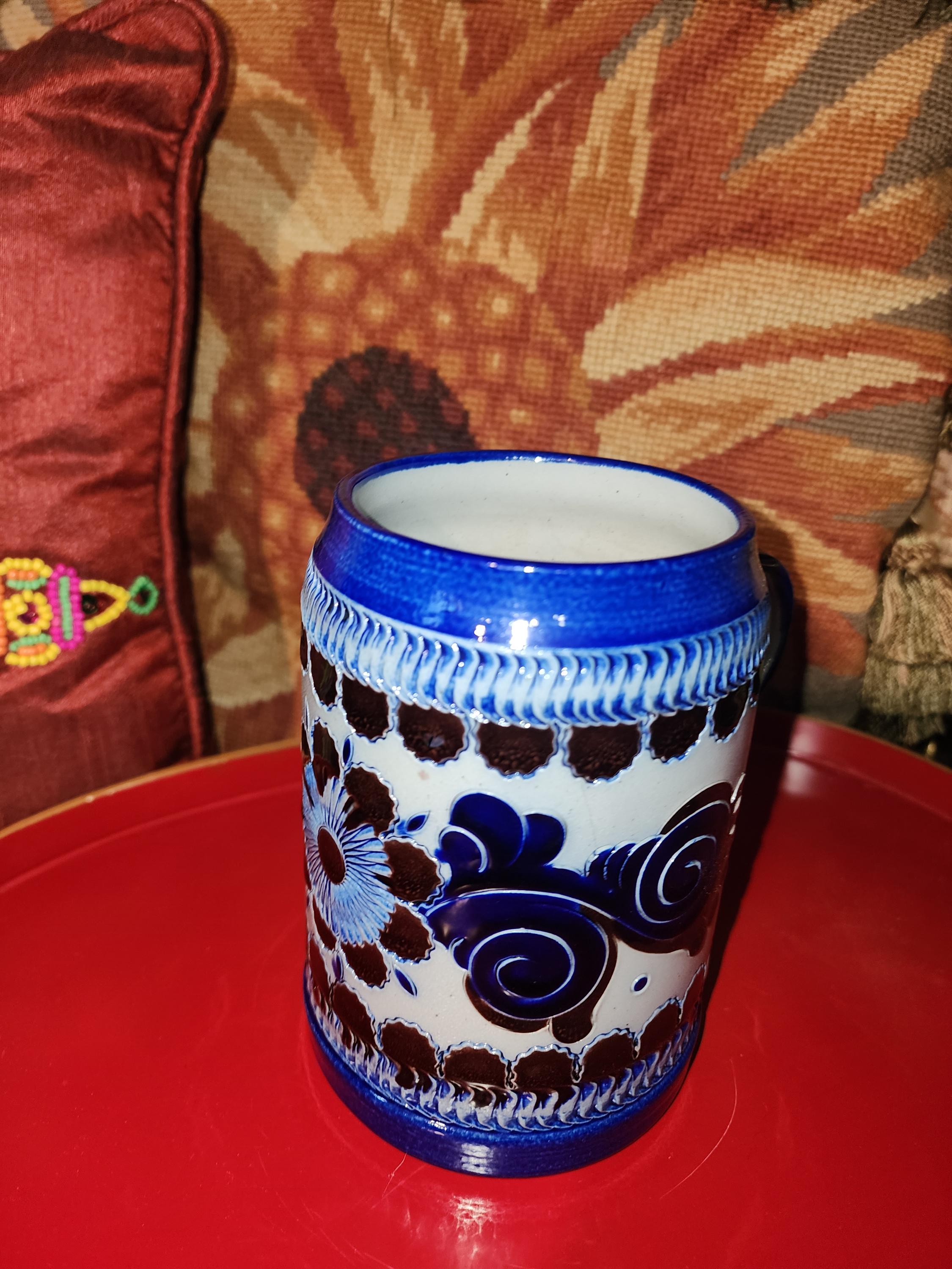ラインホルト・メルケルバッハ製 ストーンウェア 塩釉ビールジョッキ