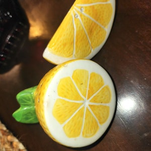 lemon salt and pepper shakers