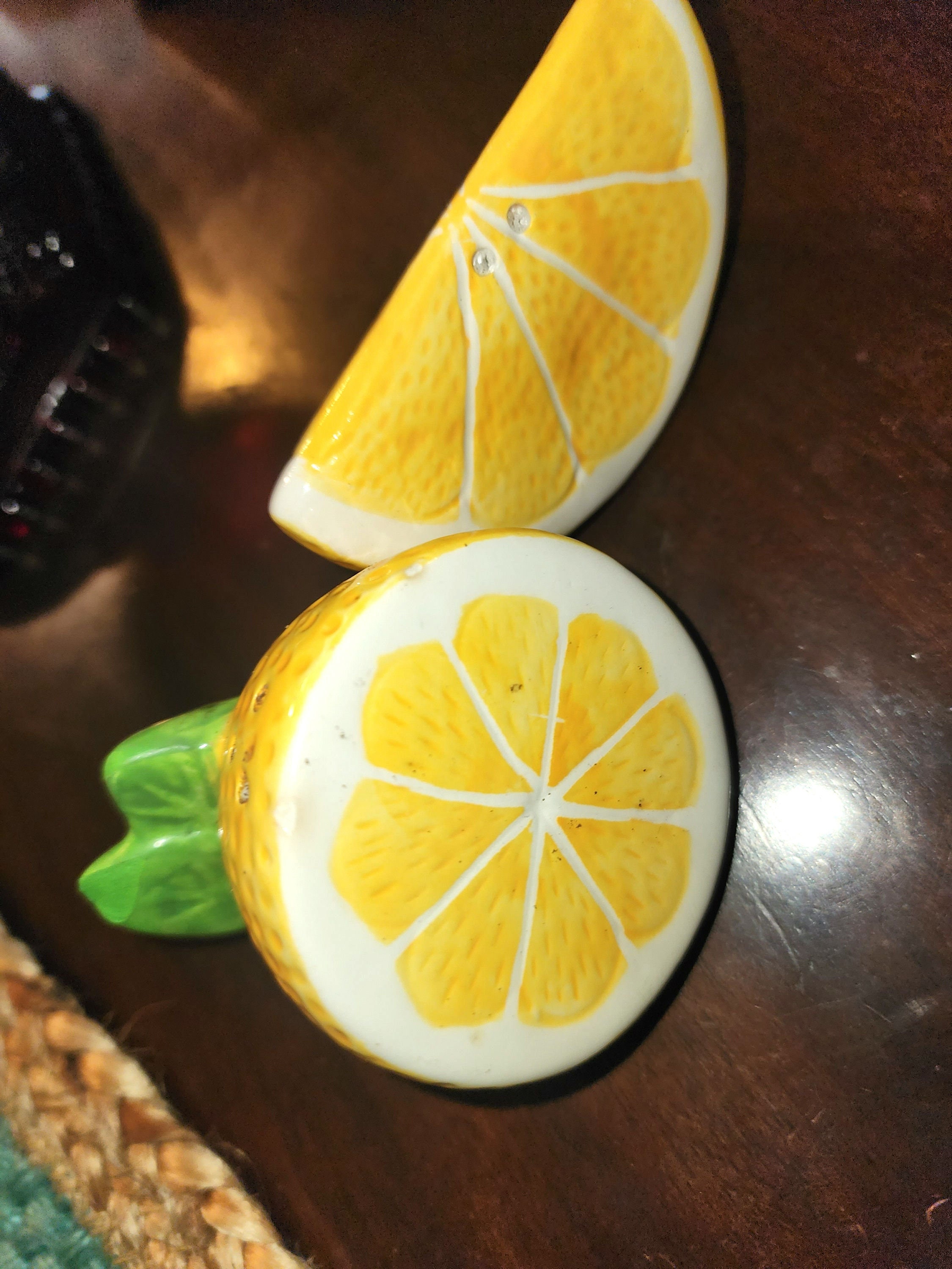 lemon salt and pepper shakers