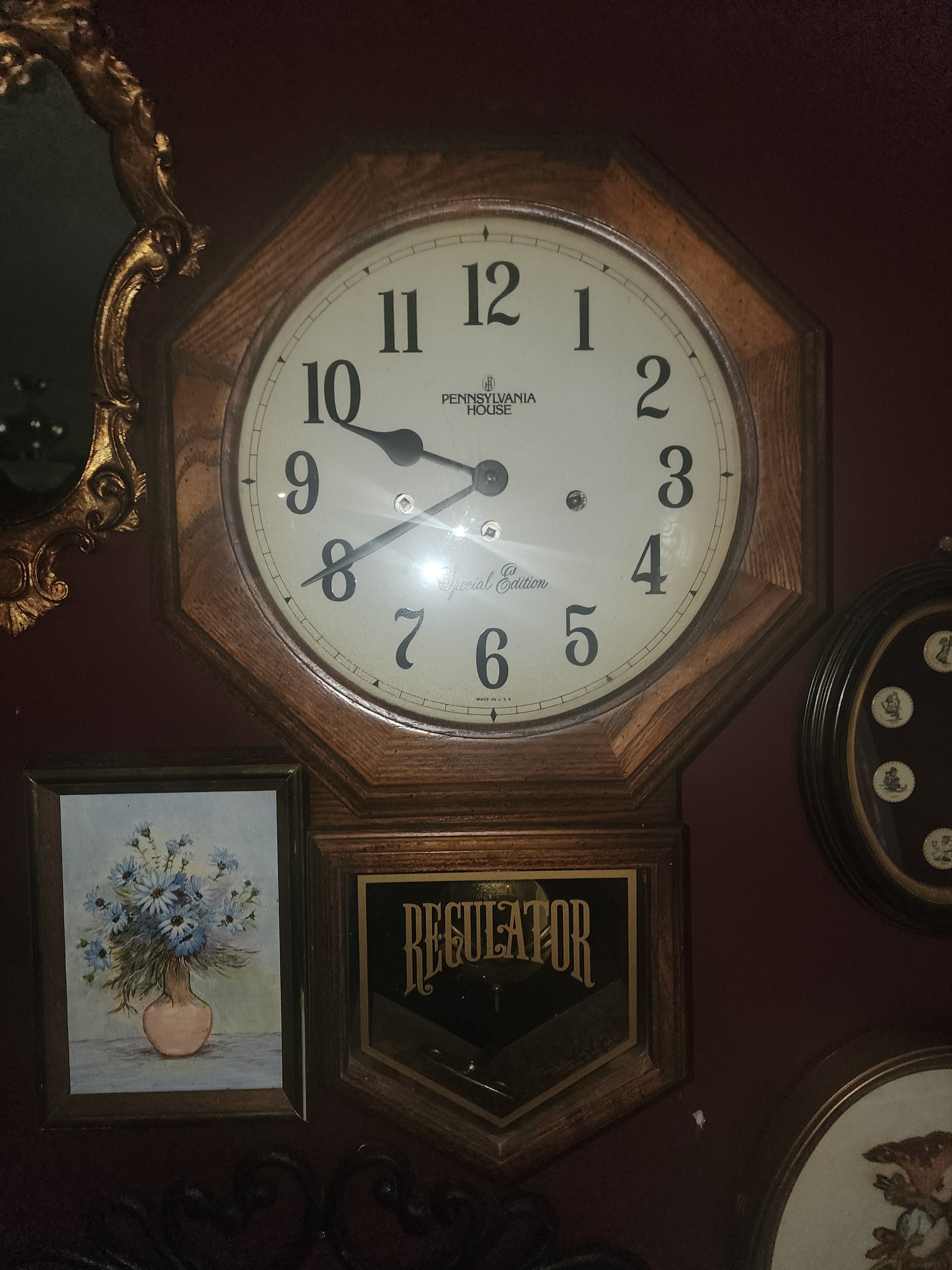 Pennsylvania House Special Edition Regulator Wall Clock Solid Wood
