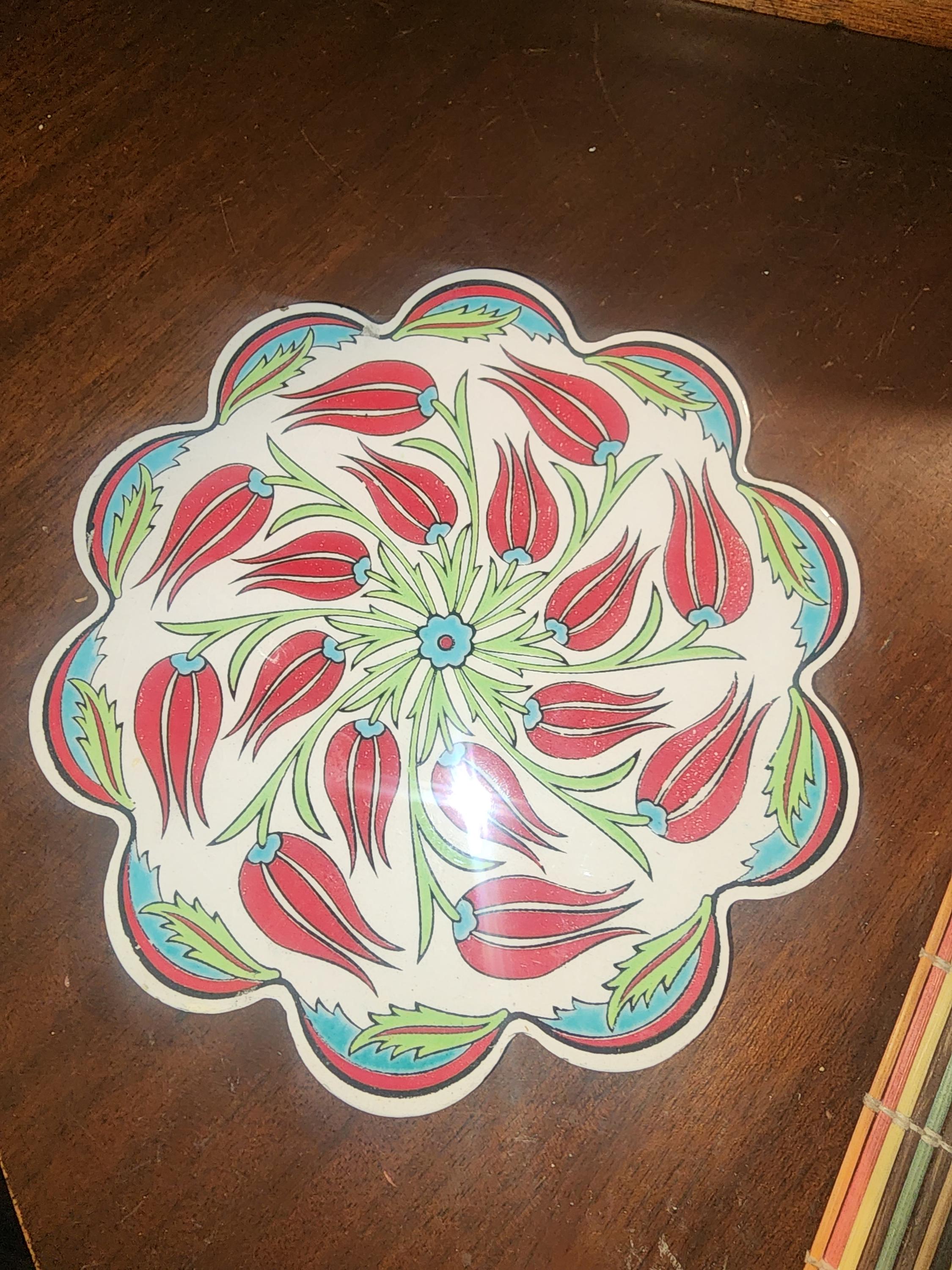 Iznik Trivet - Etsy