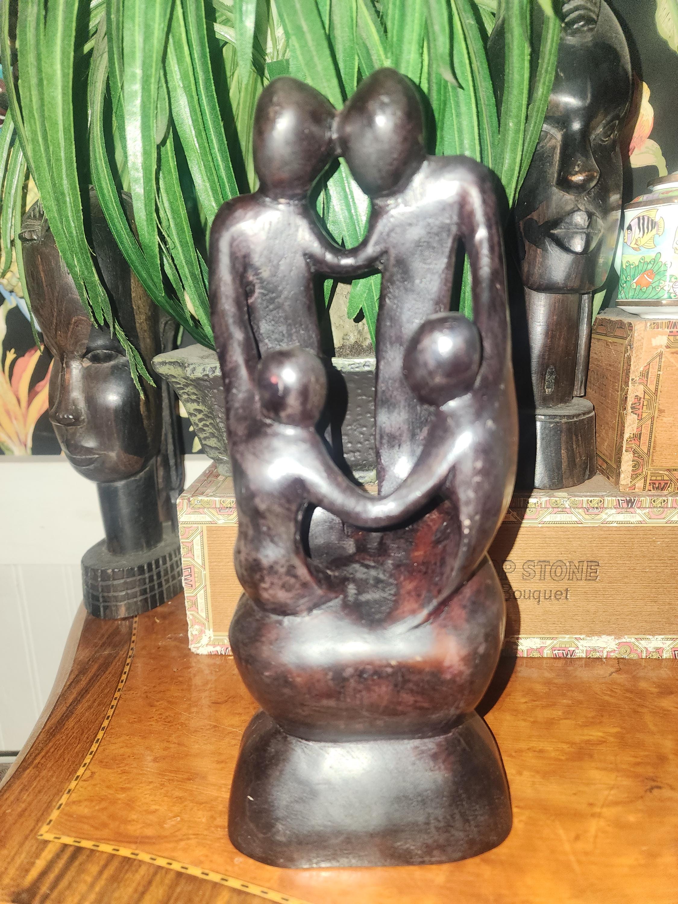 1626❣️アフリカ　民族　オブジェ　像　2体　セット 1626❣️アフリカ 民族 オブジェ 像 2体 セット 81U7Prjjn7L