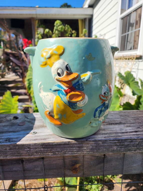 Vintage 1950's Walt Disney Donald Duck and Nephew Cookie Jar ( No