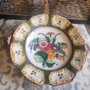 Vintage hand-painted decorative wall plate | Handmade in Italy |