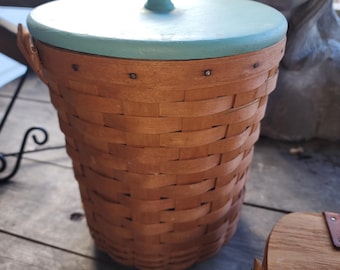 Longaberger クラシック ファブリック ライナーとハンドル付き