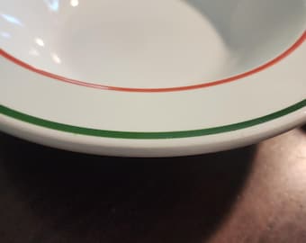 San Marciano Italia Ceramic Large Pasta Green Serving Bowl Italy 11"