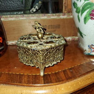 1950s Hollywood Regency Cherub Trinket Box