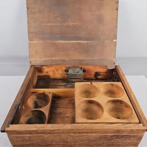 Tucker & Dorsey Wooden Cash Register Under Table Drawer Alarm Till antique