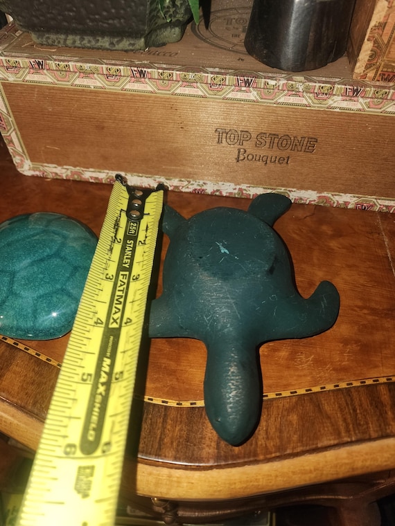 ceramic ring dish turtle with shell lid - image 5