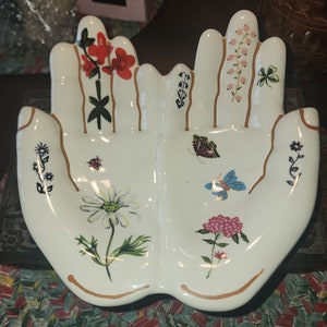 Anthropologie Nathalie Lete Titania Hands Trinket Dish Spring
