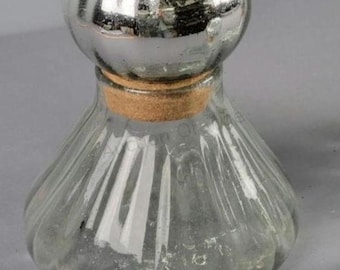 1980er Jahre VTG Mexikanische Glaskaraffe mundgeblasen mit Quecksilberverschluss 15cm