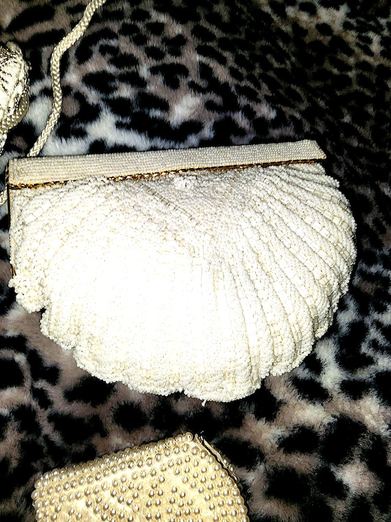 Set of 4 sequence fancy clutch purses. Vintage - image 4
