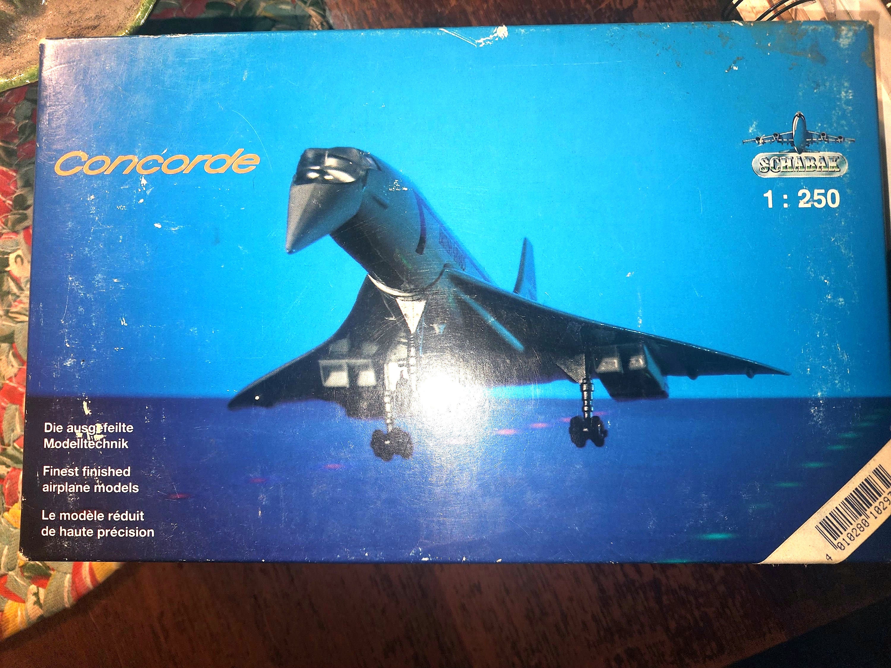 Air France Concorde Metal Model 1/250 Germany SCHARAK Super RARE