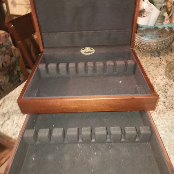 Reed & Barton Silverware Chest Tarnish Proof w/ 1 Drawer 15-1/4" x 12" x 6" USA