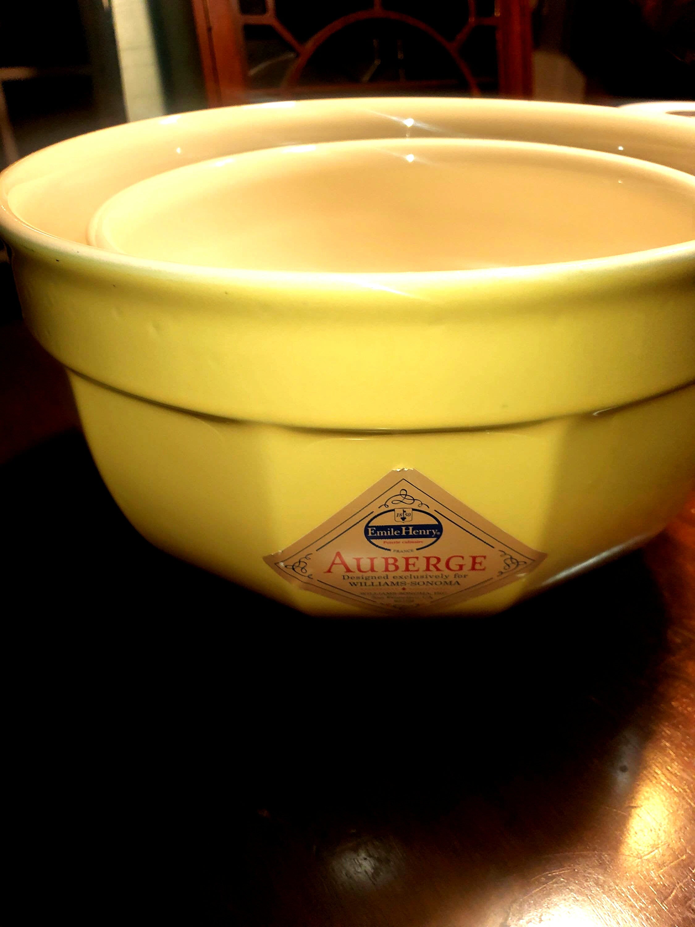 Emile Henry Auberge France Williams Sonoma Nesting Mixing Bowls