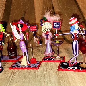 LOT Six (6) the Hamilton Collection Dolly Mama's Dazzling Divas