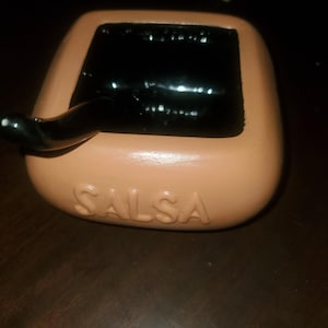 Keramik Tabasco Marke Salsa Schüssel mit Keramiklöffel inklusive