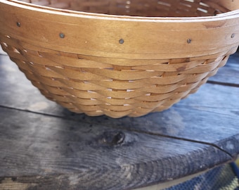 Longaberger クラシック ファブリック ライナーとハンドル付き