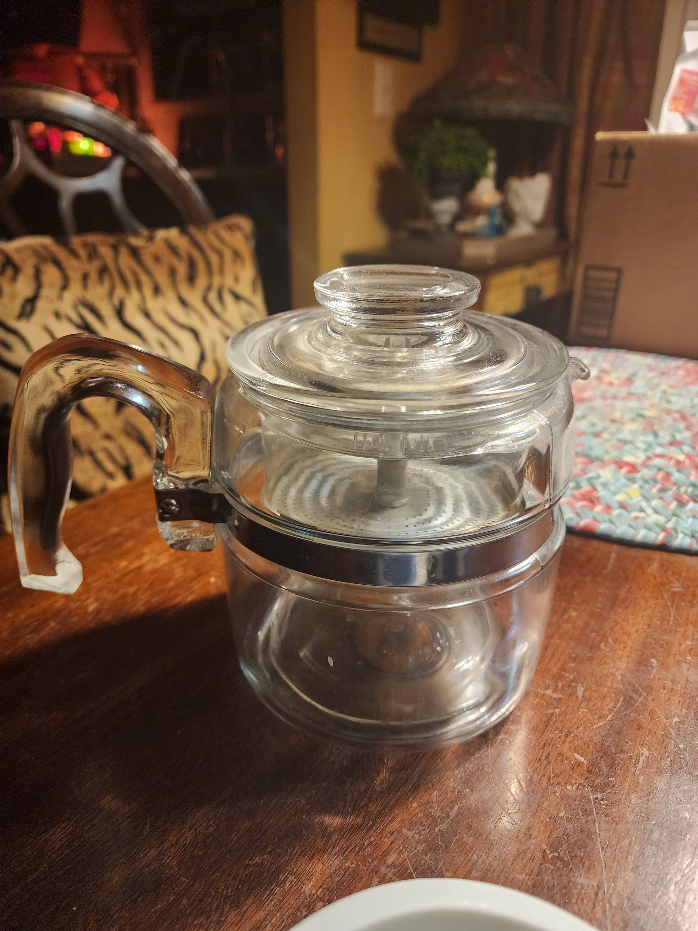 Cup Percolator Pyrex 7754 Hard To Find COMPLETE All Original 2-4