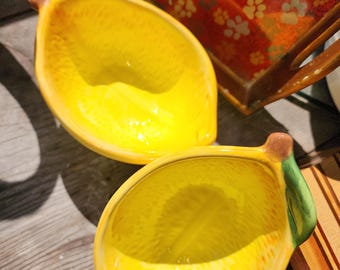 Maxcera Keramikschalen Set mit 2 Zitronen