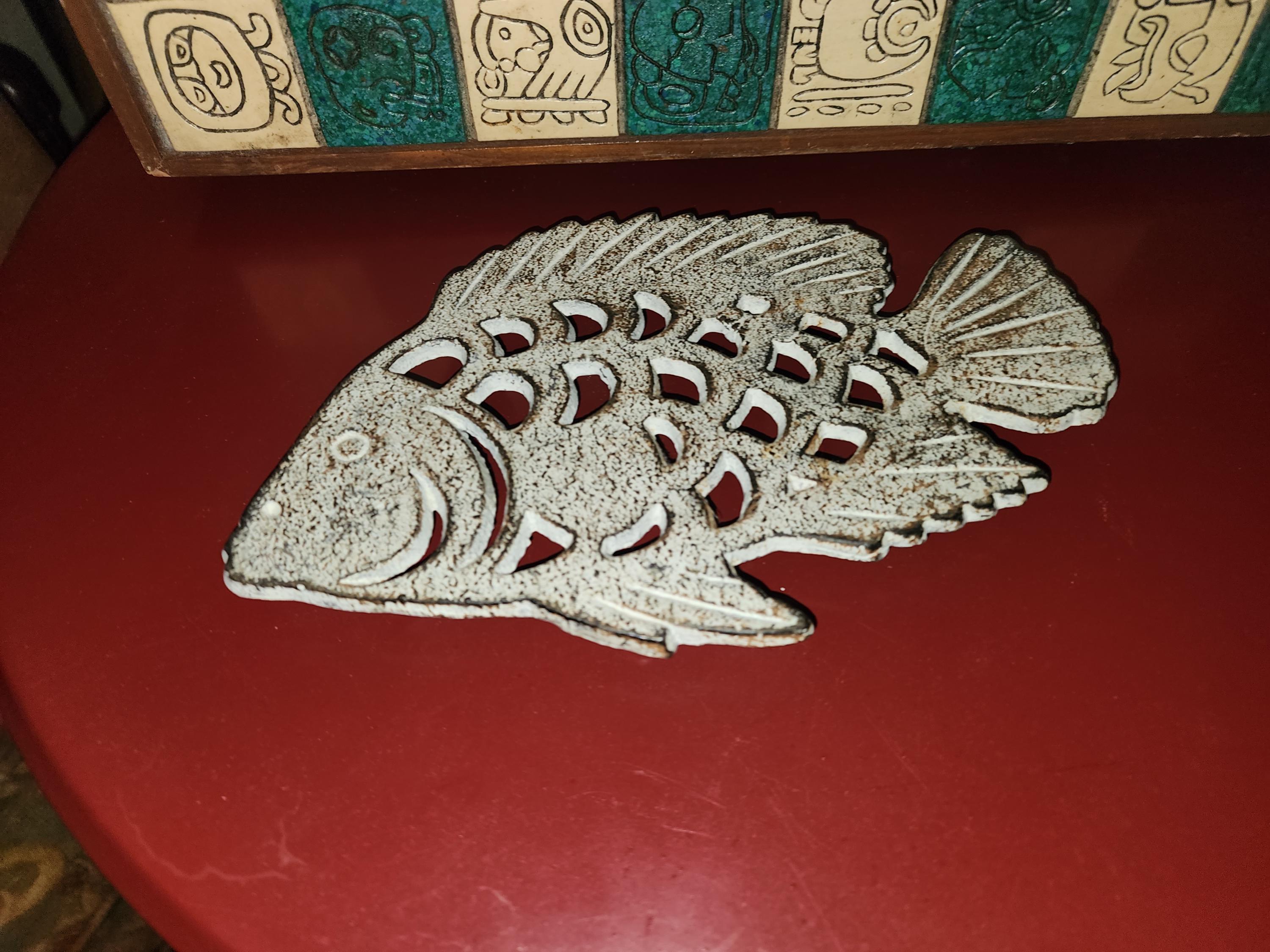 魚の形をしたヴィンテージの鍋敷き - Etsy 日本
