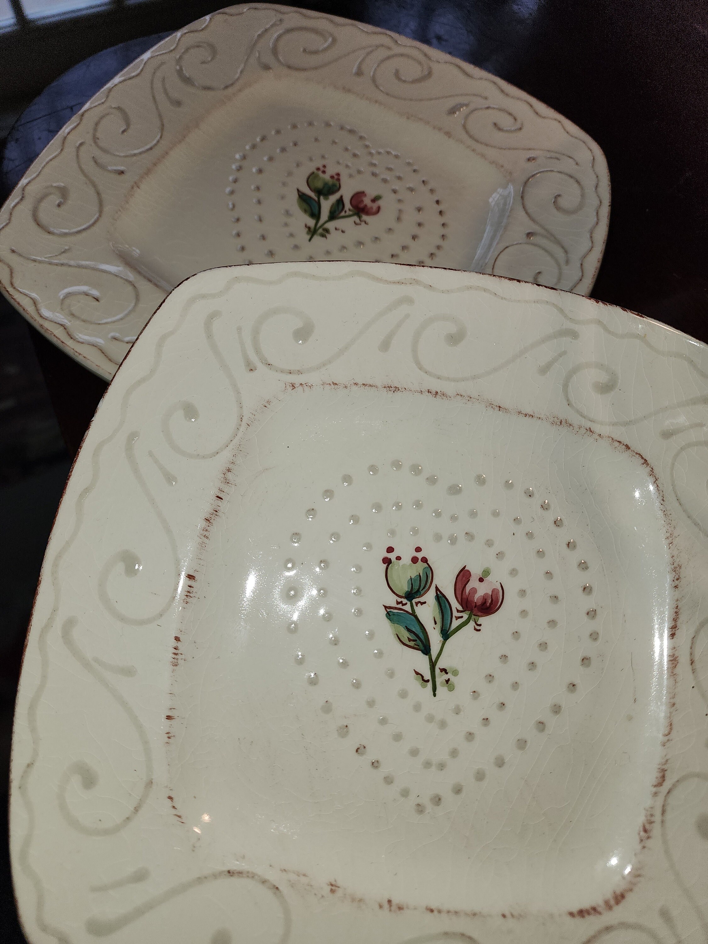 Orecchini Floreali Vintage In Ottone Con Placcatura Oro 24KT - Fatto A Mano In Toscana, Mokilù