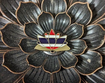 Thailand Flagge Lilie Emaille Pin