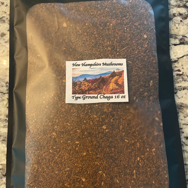 1 Lb Ground Chaga Mushrooms - High Quality Tea / coffee alternative