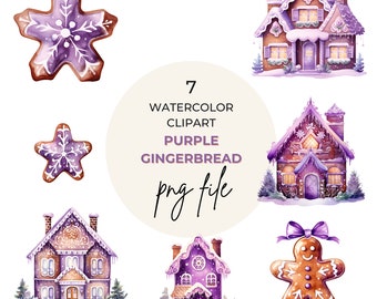 PNG | Digital Download  | Transparent Background | Gingerbread Clipart | Clip Art | Gingerbread House | Christmas Decor