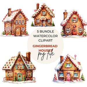 PNG | Digital Download  | Transparent Background | Gingerbread Clipart | Clip Art | Gingerbread House | Christmas Decor