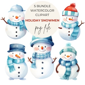 PNG / Clipart di Natale / Vacanze invernali /Immagini / Uso commerciale di Clipart del pupazzo di neve / Png del pupazzo di neve / Download digitale / Clipart invernale