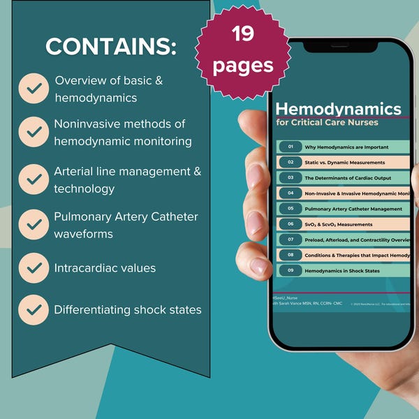 Guía de hemodinámica de cuidados críticos: recurso para enfermeras de UCI (contenido en video)