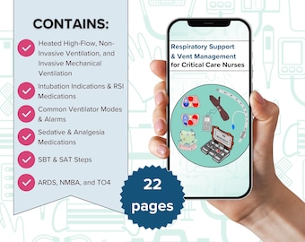 Critical Care Nursing: Ventilator & Respiratory Management Guide