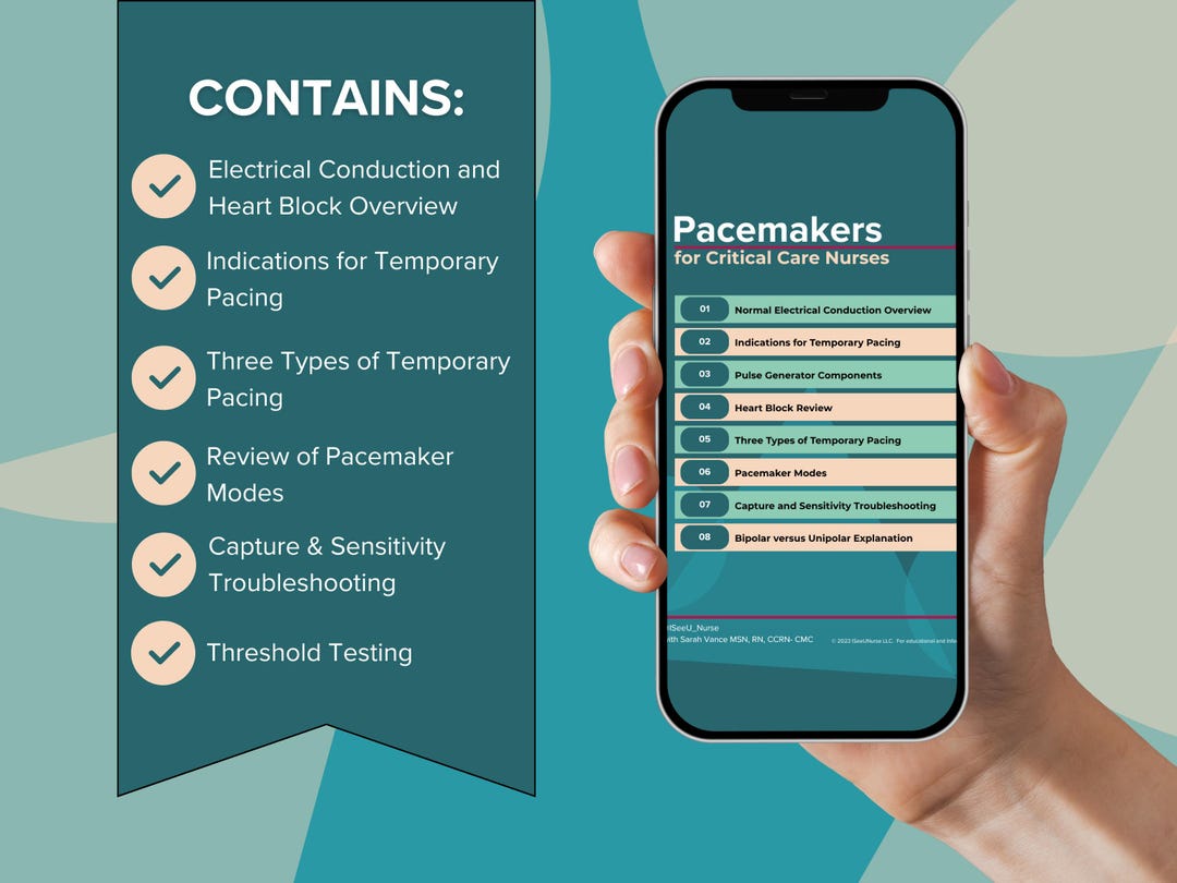 Temporary Pacemaker Guide for Critical Care Nurses - Etsy